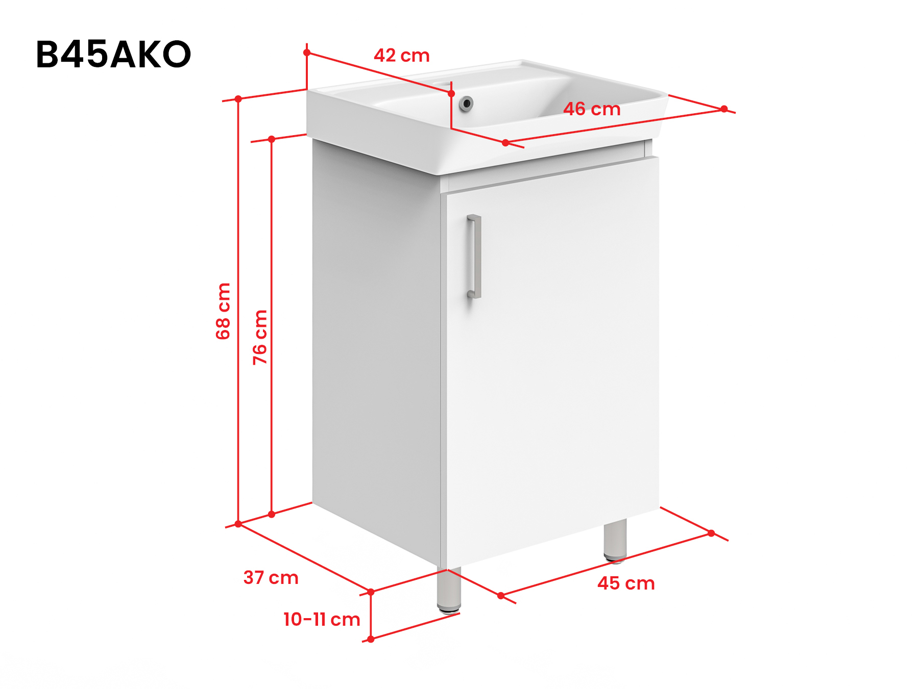 Bianco valamukapp ustega B45AKO mõõdupilt