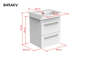 Bianco valamukapp sahtlitega B45AKV mõõdupilt