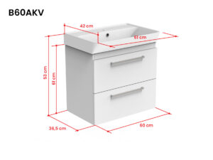 Bianco valamukapp sahtlitega B60AKV mõõdupilt