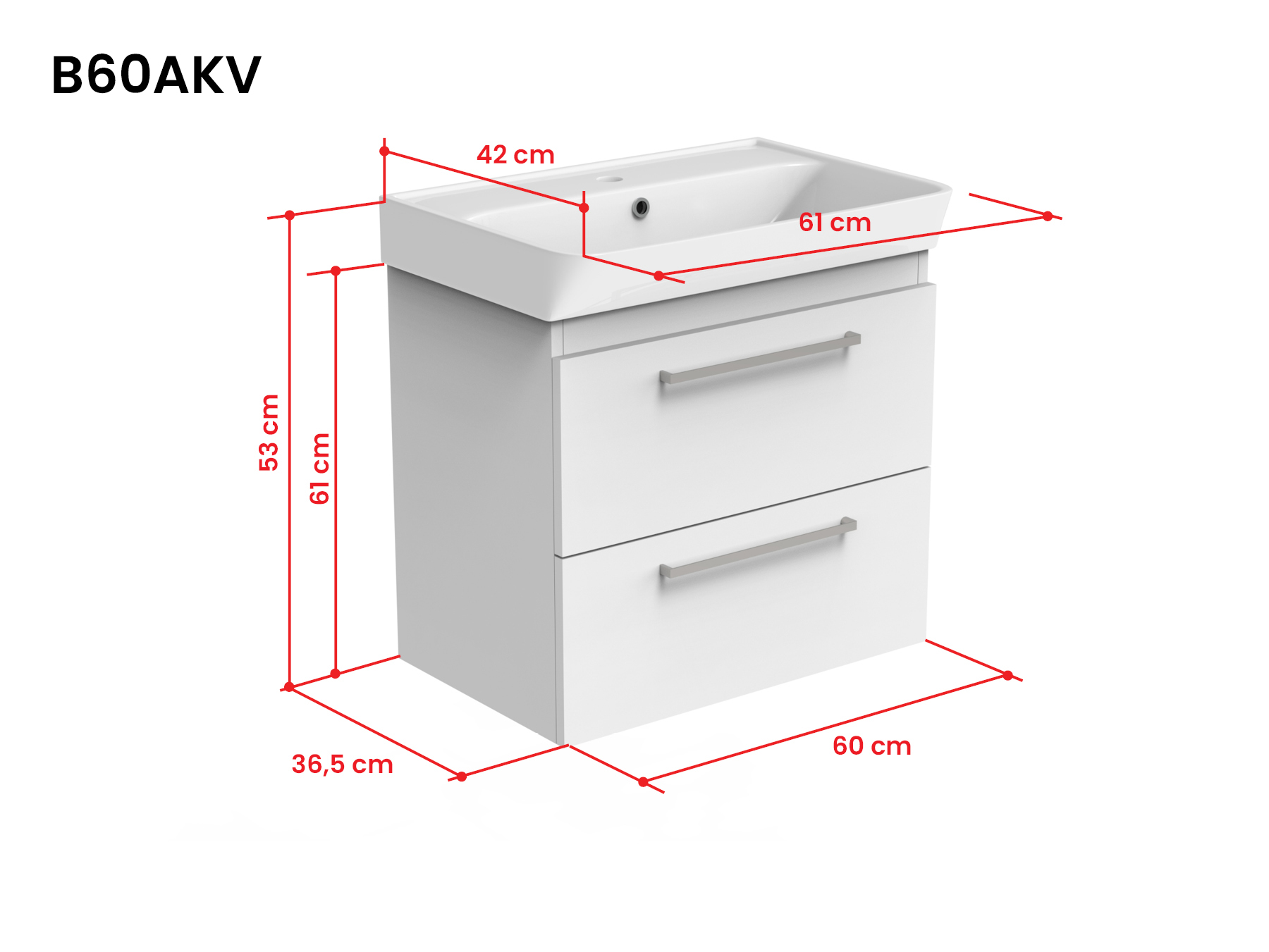 Bianco valamukapp sahtlitega B60AKV mõõdupilt