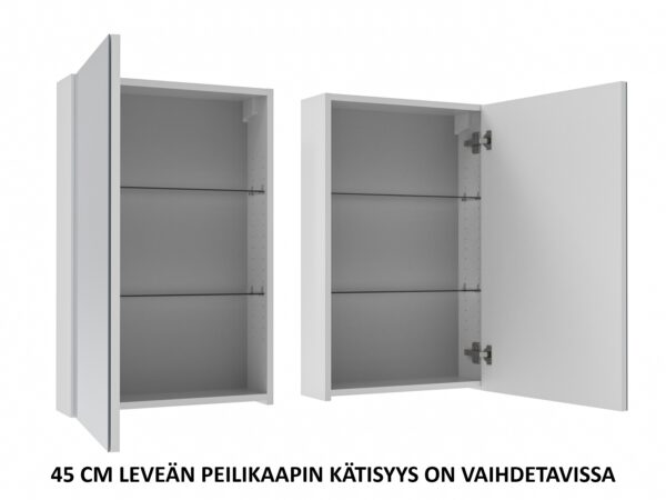 Bianco peilikaappi yhdellä ovella